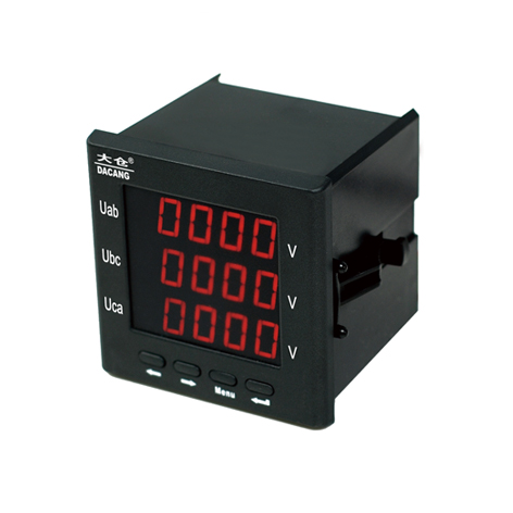 Three-phase Digital Display Measuring and Controlling Voltage Meter DC284U-AS4